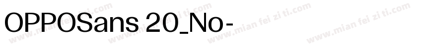 OPPOSans 20_No字体转换